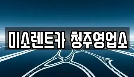충북 청주시 흥덕구 휴암동 렌트카 전문 미소렌트카 청주영업소