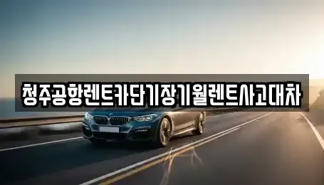 충북 청주시 흥덕구 휴암동 렌트카 전문 청주공항렌트카단기장기월렌트사고대차