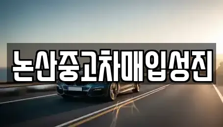 충청남도 논산시 대교동 중고차매입 전문 논산중고차매입성진