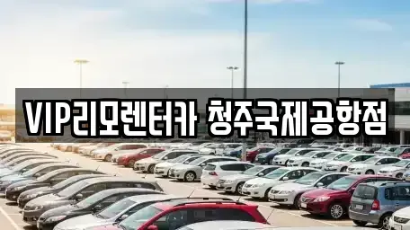 충청북도 청주시 청원구 외하동 렌트카 전문 VIP리모렌터카 청주국제공항점