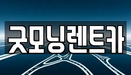 충청북도 청주시 흥덕구 비하동 렌트카 전문 굿모닝렌트카